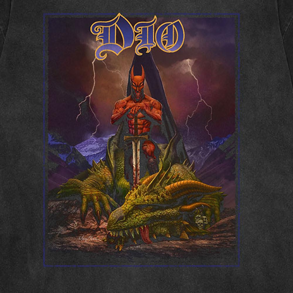 ミュージシャン 90s DIO dragon T-shirt dark gray ミュージシャン 90s DIO dragon T-shirt dark gray